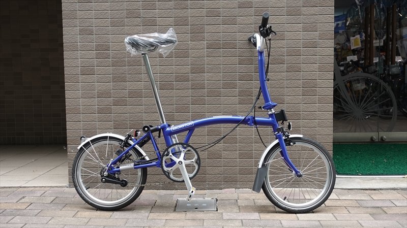 画像1: 英国　BROMPTON 　MID ハンドル　EXPLORE　（M6L）　ピカデリーブルー