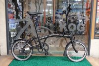 英国　BROMPTON 　ブラック　MID ハンドル　6速（S6L）BLACK STYLE